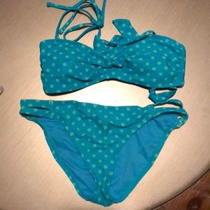 turquoise two piece bikini